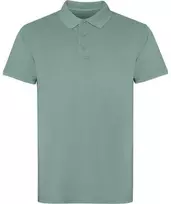 Roly Unisex trumpų rankovių polo marškiniai, 100% medvilnė COBAIN Antis žaliai plautas