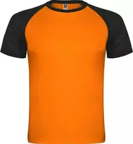 Roly Reglano trumpų rankovių sportiniai marškiniai su kontrastu INDIANAPOLIS Fluoro oranžinė/juoda