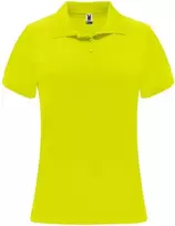 Roly Trumpų rankovių moteriški techniniai polo marškinėliai MONZHA WOMAN Fluoro geltona