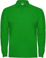 Roly Ilgarankoviai polo marškiniai su briaunuota apykakle ESTRELLA L/S Žolė žalia