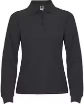 Roly Ilgarankoviai polo marškiniai su elastanu ir 3 sagomis ESTRELLA WOMAN L/S Tamsus švinas
