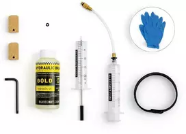 Schwalbe Stabdžių tepalo perpilymo/orinimo komplektas Bleedkit PREMIUM GOLD MT edition (Magura)