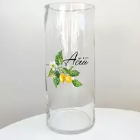 Stiklinė vaza "Ačiū"