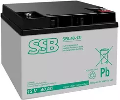 Akumuliatorius (AGM) SSB SBL (40Ah, 12V, F13 M6, VRLA)