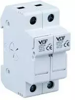 2 polių saugiklių bazė VCX CF PV32 2P