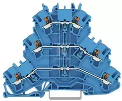 Wago 3 aukštų jungtis N/N/N, 2,5 mm2 2202-3204 NI