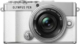 Olympus PEN E-P7 + ED 14-42mm EZ PANCAKE (Baltas)
