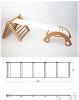 Laipiojimo Lenta Ingvart StepUp, Medine, 150x35cm, Balta Spalva