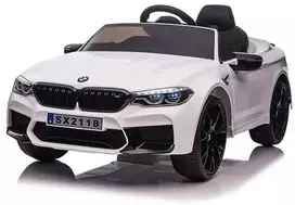 Toycars Elektrinis vaikų automobilis, BMW M5, 124x74x55 cm, Baltas