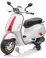 Toycars Vaikų akumuliatorinis skūteris, Vespa Sprint, 102x50x75 cm, Balta
