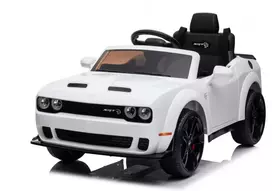 Toycars Vaikų Akumuliatorinė Mašina, Dodge Challenger SRT, 110x66x62 cm, Baltas