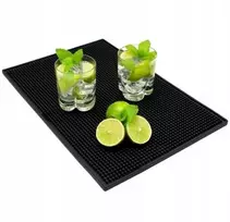 Winder Home Indų džiovyklė barui ir virtuvei – neslystanti XXL 45×30 cm, juoda Džiovinimo kilimėlis