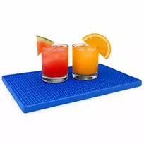 Winder Home Indų džiovyklė barui ir virtuvei – neslystanti XXL 45×30 cm, mėlyna džiovinimo kilimėlis