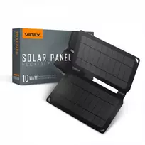 Nešiojamas saulės panelis 10W, Mono+ETFE, 1 USB, 252x163x17mm (atvertas 252x325x14mm), IP68, 300g, VIDEX VSO-F510U – Sulankstomas kišeninio dydžio modulis greitam telefonų įkrovimui plaukiant valtimi