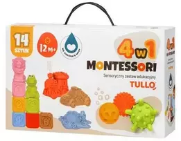 AM Tullo TULLO 614 Sensoriniai blokai, transporto priemonės, sensoriniai kamuoliai, gyvūnai - Montessori edukacinis rinkinys 14 vnt.