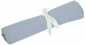 Little Dutch Otulacz muślinowy 120x120 cm Pure Denim Mėlyna