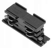 GTV Elektrinė jungtis trifazėms X-RAIL šynoms, 68x21 mm, juoda