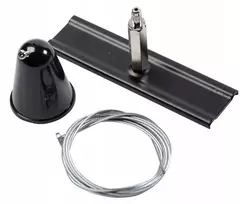 GTV Trijų fazių šynų X-RAIL pakabos rinkinys, montuojamas prie lubų, 1 m ilgio laidas, 120 mm
