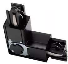 GTV L 90° reguliuojama jungtis X-RAIL trifazėms šynoms, 101x101 mm, vidinė/išorinė, juoda