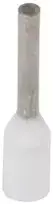 Ergom E08KH-02010111621 Izoliuota kabelio antgalis HI 0.5/8 DIN, baltas E08KH-02010111621 /100 vnt./