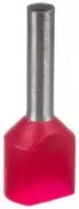 Ergom E08KH-02020101201 Izoliuota kabelio antgalio mova HI 2X1/10 DIN E08KH-02020101201 /500 vnt./