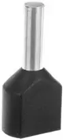 Ergom E08KH-02020105201 Izoliuota kabelio antgalis HI 2X1.5/8 DIN E08KH-02020105201 /100 vnt./