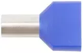Ergom E08KH-02020103001 Izoliuota kabelio antgalis HI 2X16/14 DIN mėlynas E08KH-02020103001 (50 vnt.)