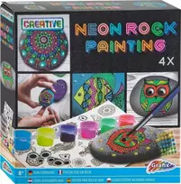 Grafix DAŽYBINIAI AKMENYS KŪRYBINIS RINKINYS LIPDUKAI NEONINIAI DAŽAI DIY