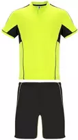 Roly Unisex sportinis komplektas iš trijų audinių derinio BOCA Fluoro geltona/juoda