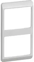 Schneider Electric LAURITZ KNUDSEN Opus® 66 rėmas, 2 moduliai, vertikalus, šviesiai pilkas.