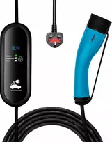Įkroviklis do samochodów elektrycznych Akyga AK-EC-20 Type2 LCD 1-faza 13A 3kW 5m UK