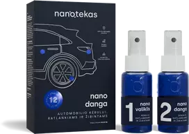 Nanotekas NANO DANGA Automobilio kėbului, ratlankiams ir žibintams, 2×60 ml