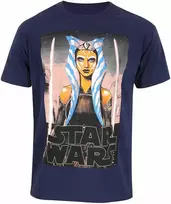 Marškinėliai su trumpomis rankovėmis Star Wars Baltas Blades Mėlyna Abiejų lyčių