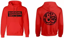 Vaikiškas džemperis su gobtuvu Dungeons & Dragons Logo Raudona