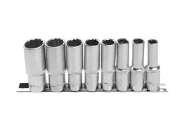 Hogert 1/2" 12-point socket wrench set, 8 pcs.