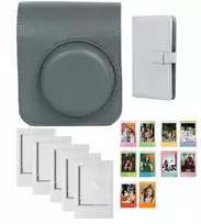 Loveinstant 4 viename rinkinys su dėklu, albumu, 96x rėmeliais, lipdukais, skirtu „Fuji Fujifilm Instax Mini 41“ / pilka