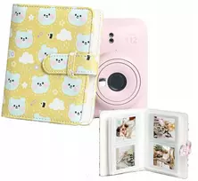 Loveinstant 64x nuotraukų albumas, skirtas „Fujifilm Instax Mini 99 41 12 40 11 Evo Liplay Link“ / „Geltona Bears“