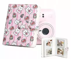 Loveinstant Nuotraukų albumas 64x, skirtas „Fujifilm Instax Mini 99 41 12 40 11 Evo Liplay Link“ / „Braškių triušiai“