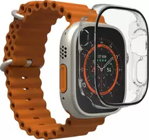 ZAGG InvisibleShield Flex 360 rinkinys – apsauginis dėklas ir apsauginė plėvelė, skirta „Apple Watch Ultra“ / „Ultra 2“ (49 mm)
