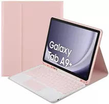 Strado Dėklas su klaviatūra Bluetooth touchpad do Galaxy Tab A9 Plus (Rožinė)
