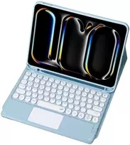 Strado „iPad Pro 11 Gen5“ „Bluetooth“ klaviatūros dėklas su jutikliniu skydeliu (mėlynas)