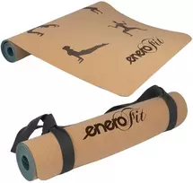 Korkinė jogos kilimėlis Enero Fit 183x61x0,4 cm