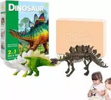 Magy Archeologijos kasinėjimo rinkinys dinozauras stegosauras su akvarele