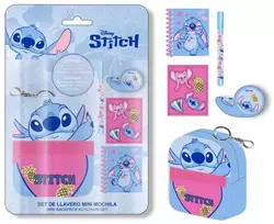 CERDÁ Disney Stitch Stationery mini backpack set