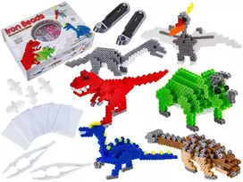 Lyginimo karoliukų kūrybinis rinkinys 3D Dinozaurai DK, 3000 d.