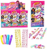 Lean Toys Apyrankių rinkinys su pakabukais ir lipdukais