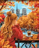 Tapyba pagal numerius Wizardi Beldizart Paint by Numbers rinkinys "Rudens akimirkos" 40x50 cm W064 0125