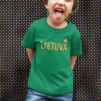 Vaikiški marškinėliai "Lietuva su herbu"