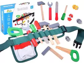 Vaikiškas statybininko įrankių diržas su priedais ,,Tool Belt"