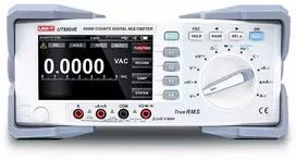 Stalinis multimetras 60000 , ±0.025%+5, 1000V AC/DC, 10A AC/DC, 60 MΩ, 60 mF, 60 MHz, -40 - 1000C, TRMS, USB, UNI-T